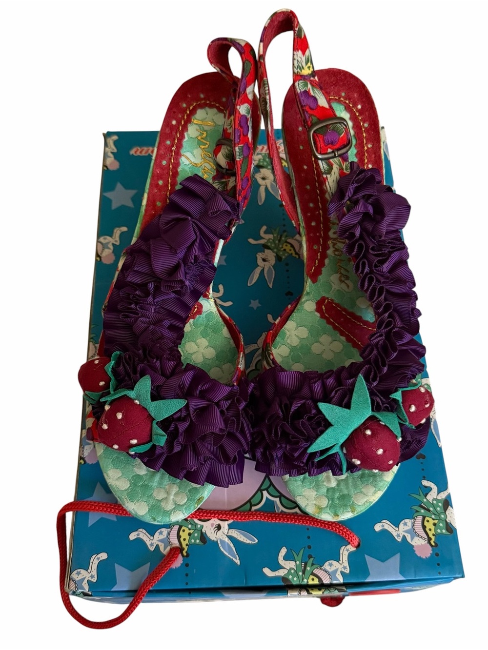 Irregular Choice Raspberry Ripples US 7.5 Eur 38.5 Slingback With Box